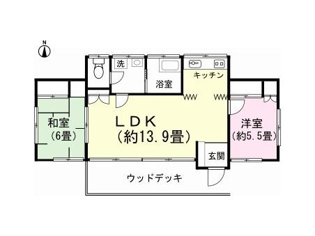 Fujikawaguchiko 2LDK on 787 sqm Land — ¥7.5M, Sold As-Is